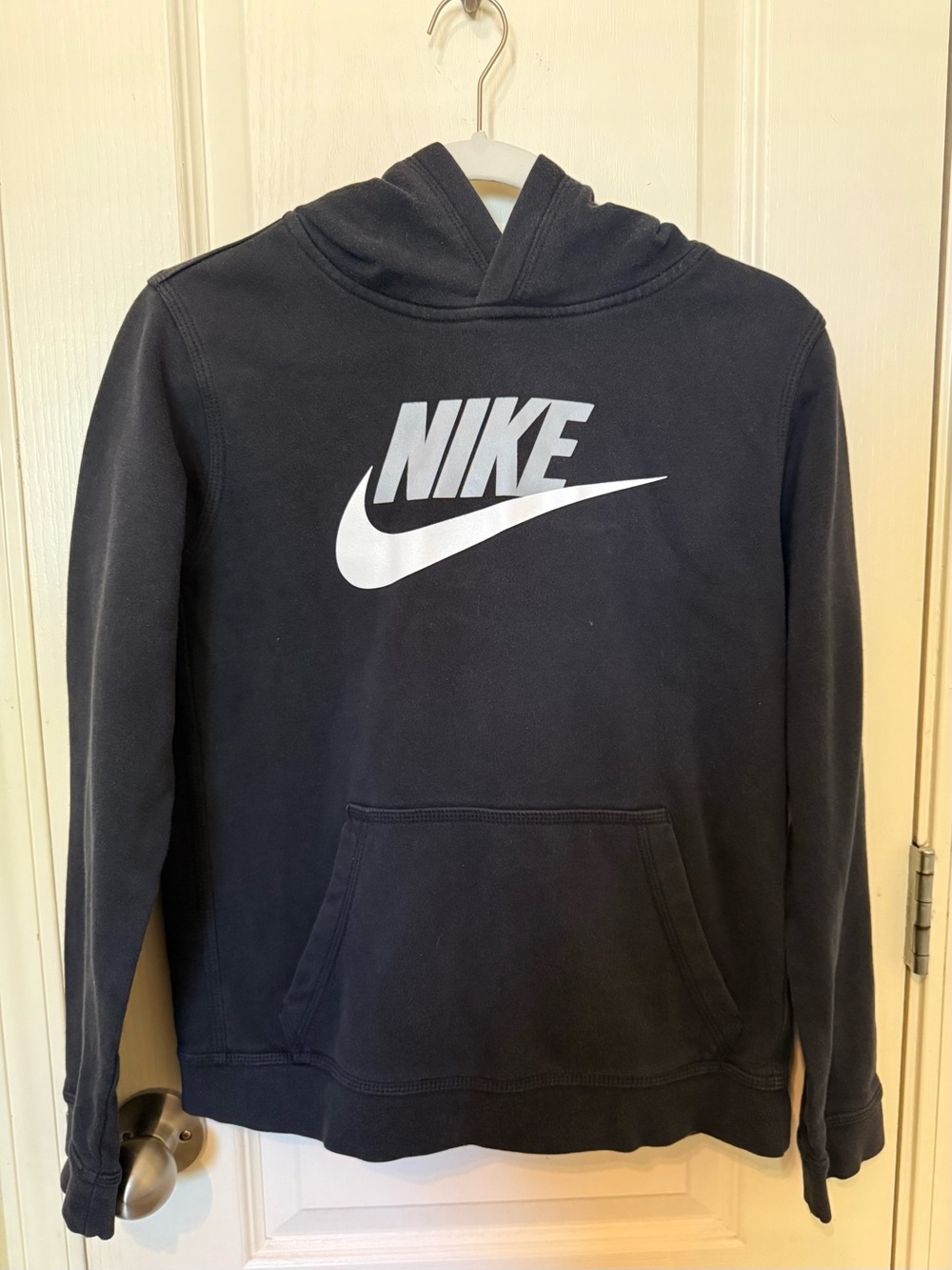 Nike Black Hoodie with White Logo